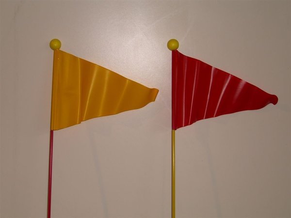 Sicherheitswimpel gelb/rot Fahne